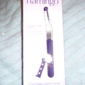 Flamingo Dermaplane Razor Reusable Facial Razor 1 Razor Handle 2 Refills